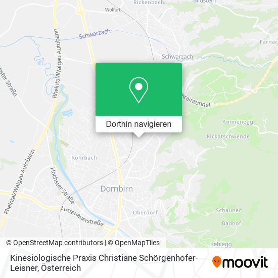 Kinesiologische Praxis Christiane Schörgenhofer-Leisner Karte
