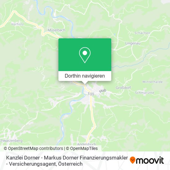 Kanzlei Dorner - Markus Dorner Finanzierungsmakler - Versicherungsagent Karte