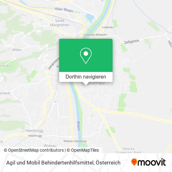 Agil und Mobil Behindertenhilfsmittel Karte