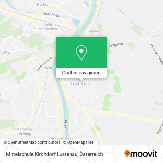 Mittelschule Kirchdorf Lustenau Karte