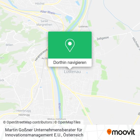 Martin Goßner Unternehmensberater für Innovationsmanagement E.U. Karte