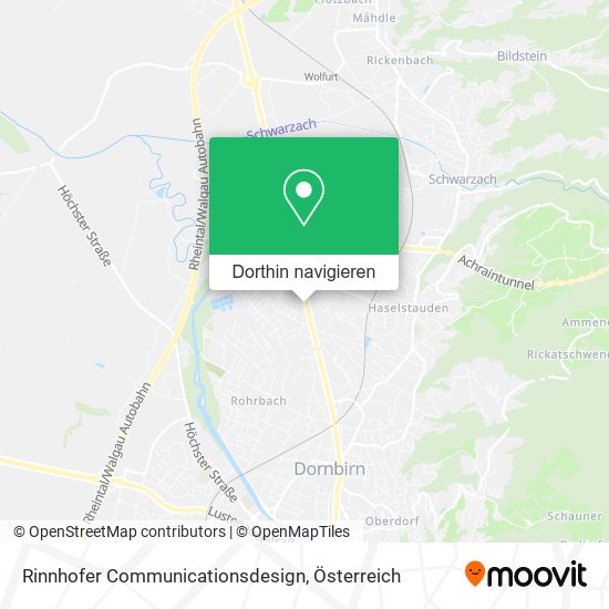 Rinnhofer Communicationsdesign Karte