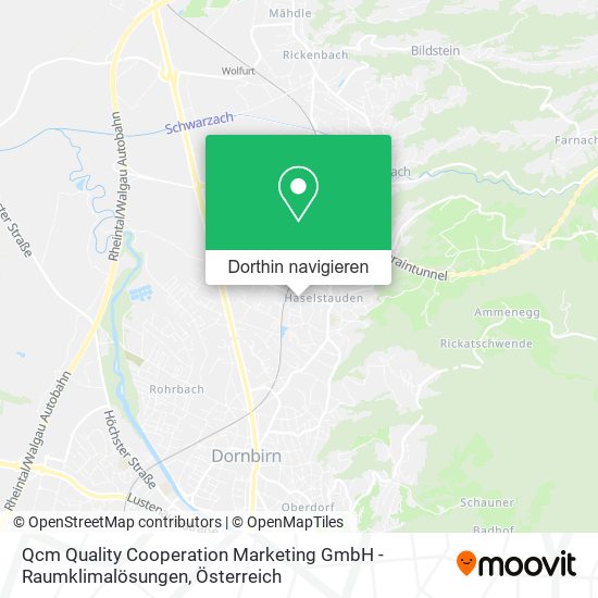 Qcm Quality Cooperation Marketing GmbH - Raumklimalösungen Karte