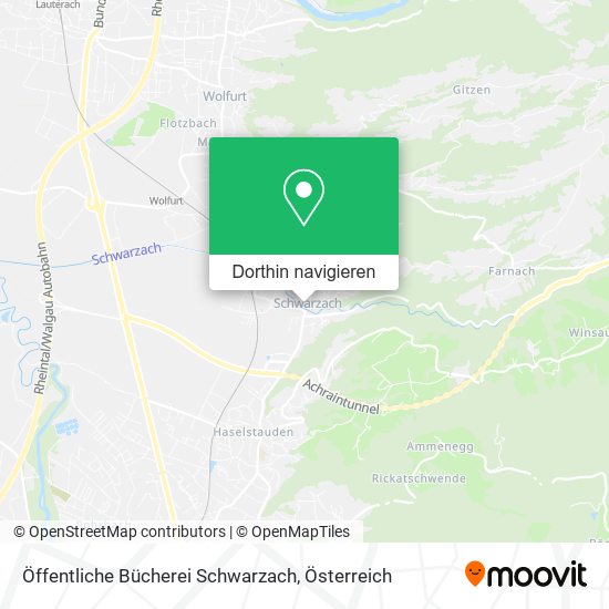 Öffentliche Bücherei Schwarzach Karte