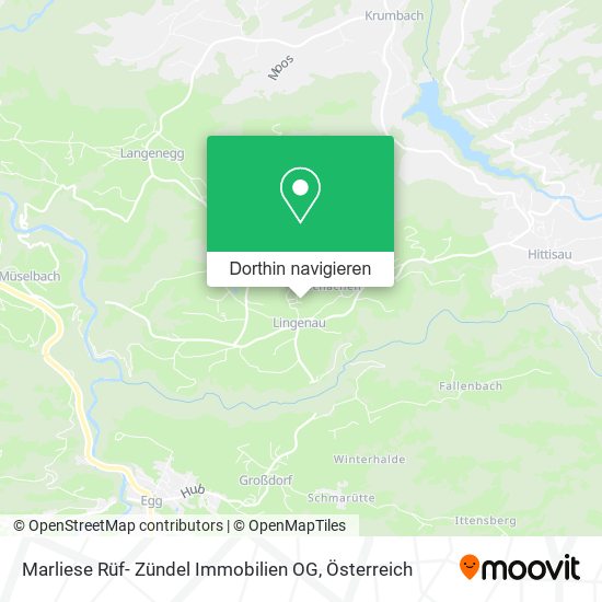 Marliese Rüf- Zündel Immobilien OG Karte
