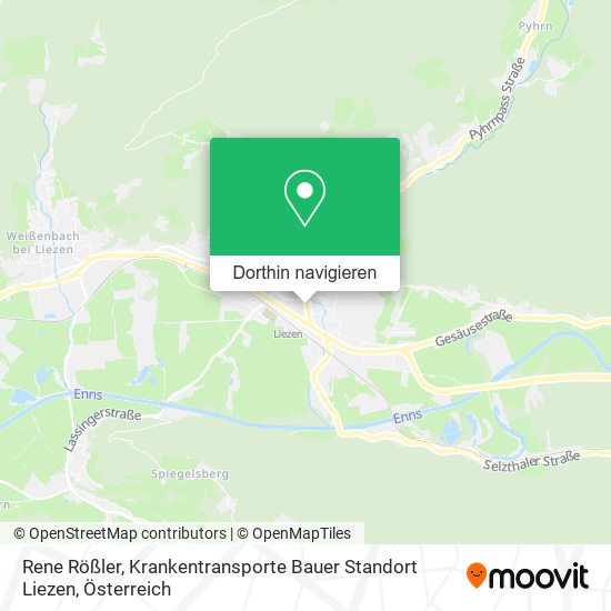 Rene Rößler, Krankentransporte Bauer Standort Liezen Karte