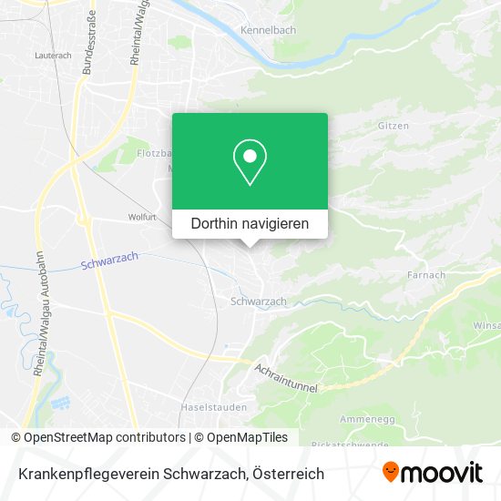 Krankenpflegeverein Schwarzach Karte