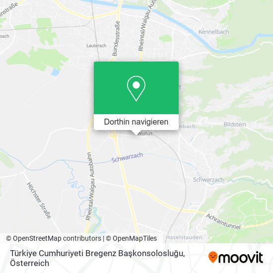 Türkiye Cumhuriyeti Bregenz Başkonsolosluğu Karte