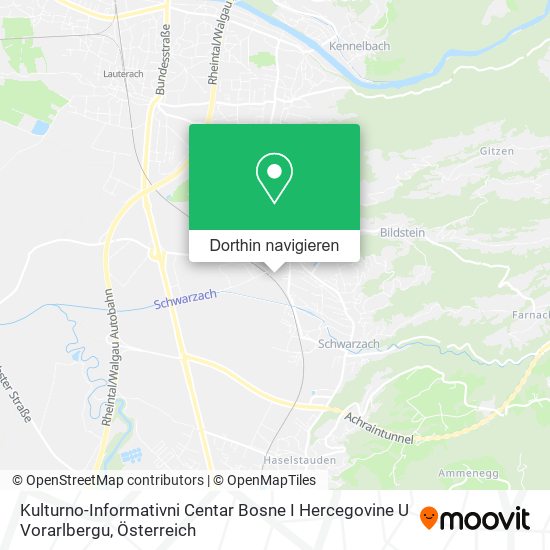 Kulturno-Informativni Centar Bosne I Hercegovine U Vorarlbergu Karte