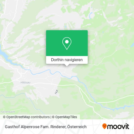 Gasthof Alpenrose Fam. Rinderer Karte