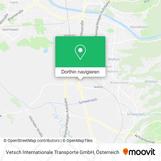 Vetsch Internationale Transporte GmbH Karte