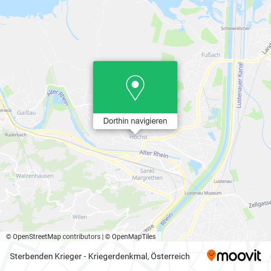 Sterbenden Krieger - Kriegerdenkmal Karte