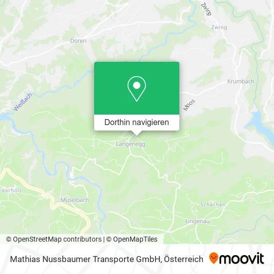 Mathias Nussbaumer Transporte GmbH Karte