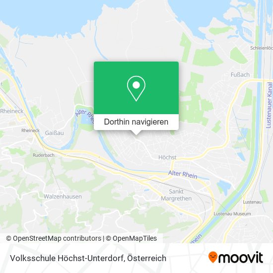 Volksschule Höchst-Unterdorf Karte