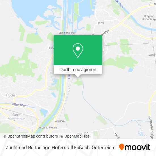 Zucht und Reitanlage Hoferstall Fußach Karte