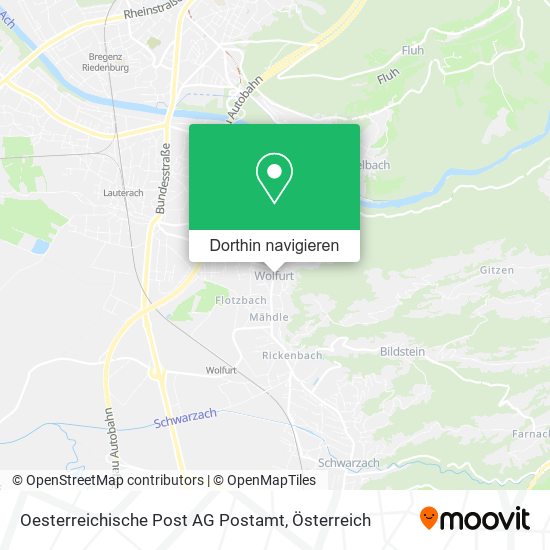 Oesterreichische Post AG Postamt Karte