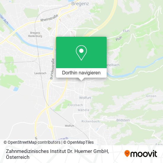 Zahnmedizinisches Institut Dr. Huemer GmbH Karte