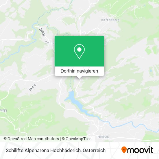 Schilifte Alpenarena Hochhäderich Karte