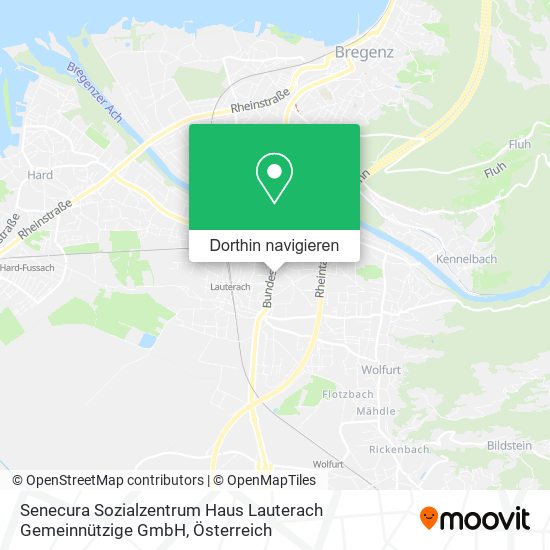 Senecura Sozialzentrum Haus Lauterach Gemeinnützige GmbH Karte