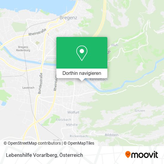 Lebenshilfe Vorarlberg Karte
