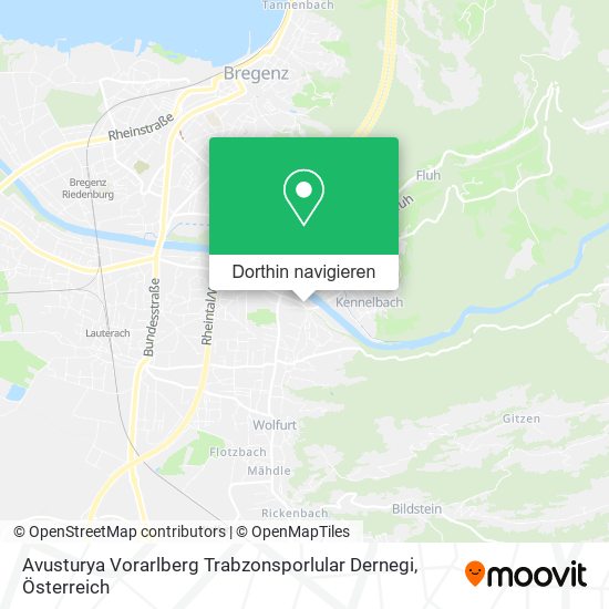 Avusturya Vorarlberg Trabzonsporlular Dernegi Karte
