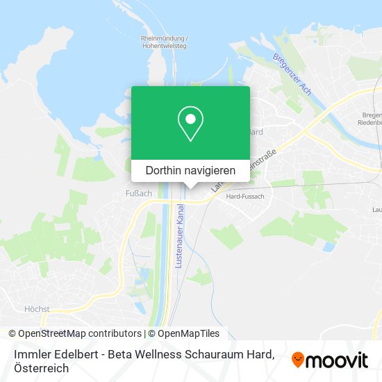 Immler Edelbert - Beta Wellness Schauraum Hard Karte