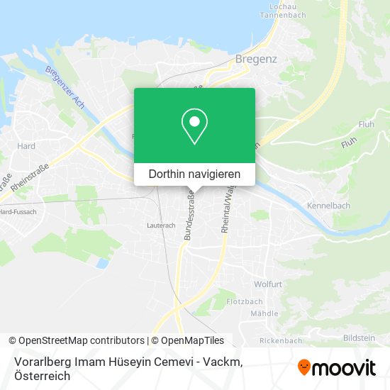 Vorarlberg Imam Hüseyin Cemevi - Vackm Karte