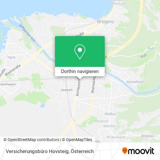 Versicherungsbüro Hovsteig Karte