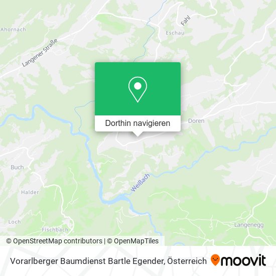 Vorarlberger Baumdienst Bartle Egender Karte