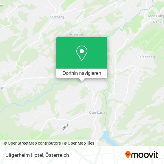 Jägerheim Hotel Karte