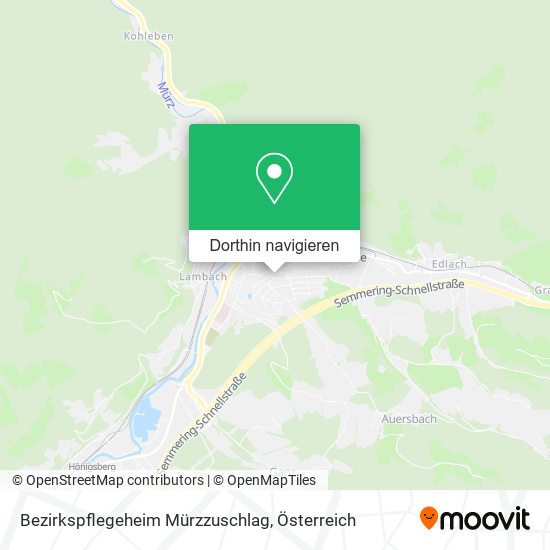 Bezirkspflegeheim Mürzzuschlag Karte