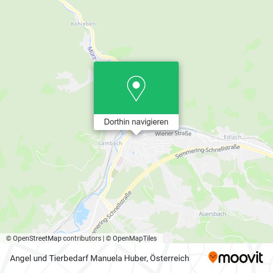 Angel und Tierbedarf Manuela Huber Karte