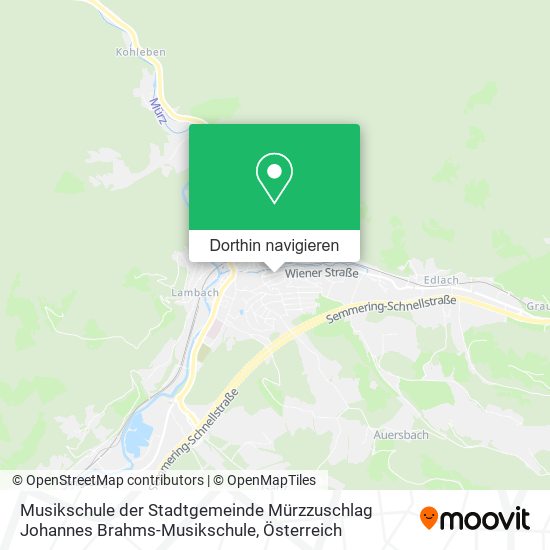 Musikschule der Stadtgemeinde Mürzzuschlag Johannes Brahms-Musikschule Karte