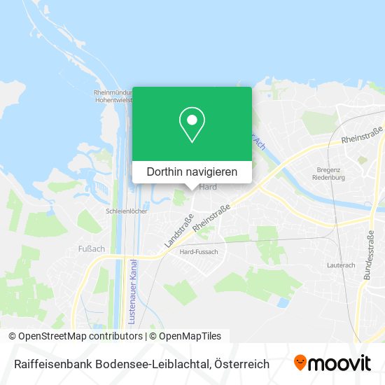 Raiffeisenbank Bodensee-Leiblachtal Karte