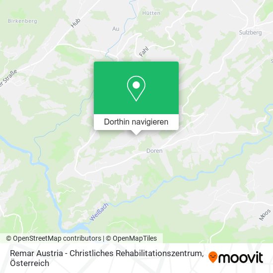 Remar Austria - Christliches Rehabilitationszentrum Karte