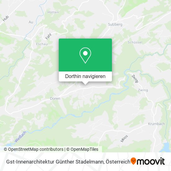 Gst-Innenarchitektur Günther Stadelmann Karte