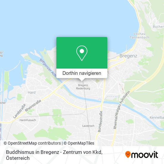 Buddhismus in Bregenz - Zentrum von Kkd Karte