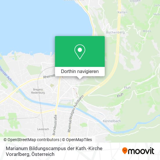 Marianum Bildungscampus der Kath.-Kirche Vorarlberg Karte