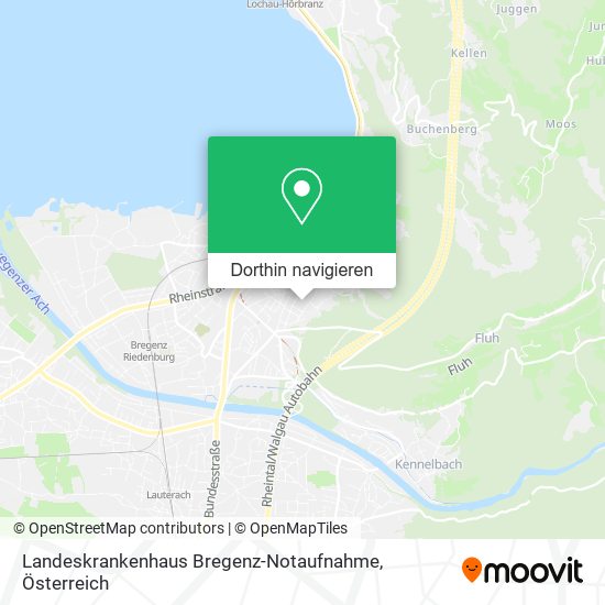 Landeskrankenhaus Bregenz-Notaufnahme Karte