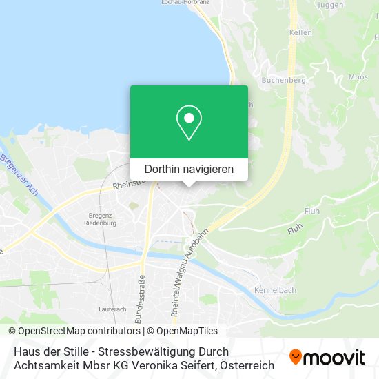 Haus der Stille - Stressbewältigung Durch Achtsamkeit Mbsr KG Veronika Seifert Karte