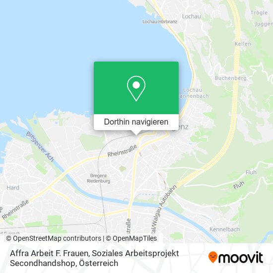 Affra Arbeit F. Frauen, Soziales Arbeitsprojekt Secondhandshop Karte