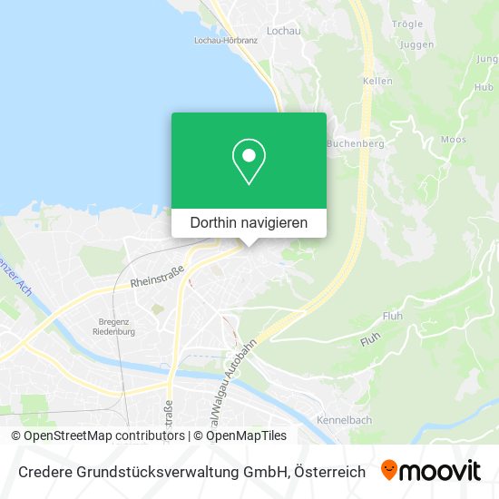 Credere Grundstücksverwaltung GmbH Karte