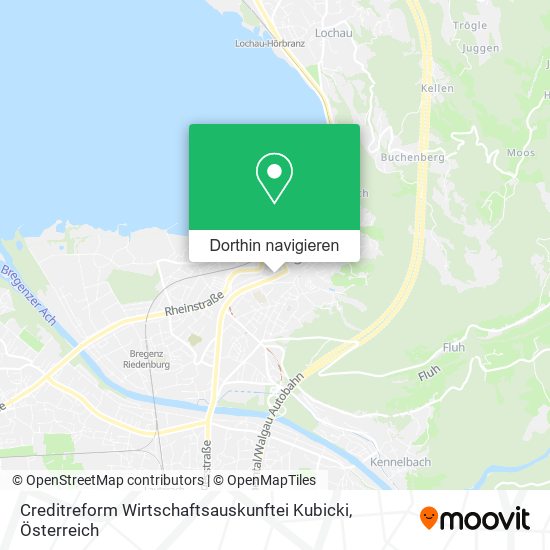 Creditreform Wirtschaftsauskunftei Kubicki Karte