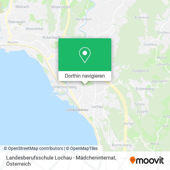 Landesberufsschule Lochau - Mädcheninternat Karte
