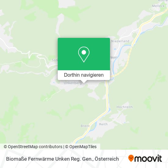 Biomaße Fernwärme Unken Reg. Gen. Karte