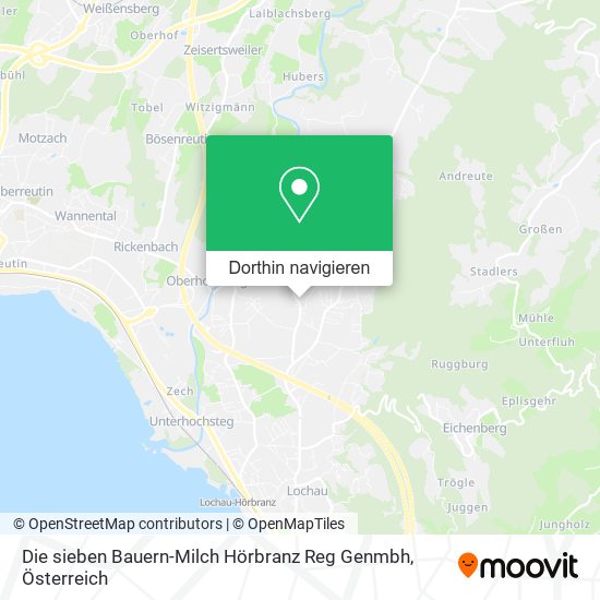 Die sieben Bauern-Milch Hörbranz Reg Genmbh Karte