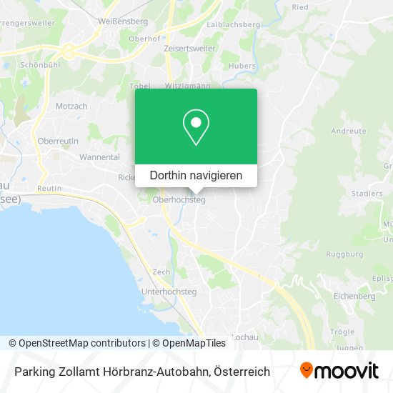 Parking Zollamt Hörbranz-Autobahn Karte