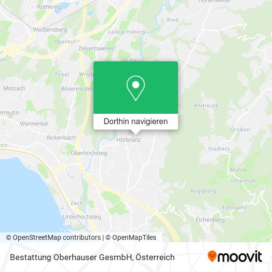 Bestattung Oberhauser GesmbH Karte