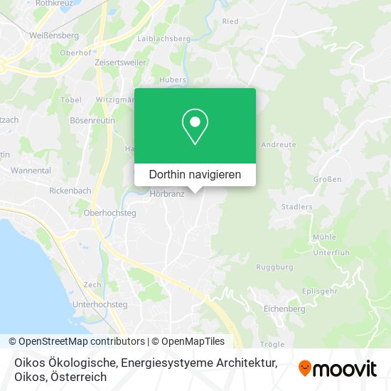 Oikos Ökologische, Energiesystyeme Architektur, Oikos Karte