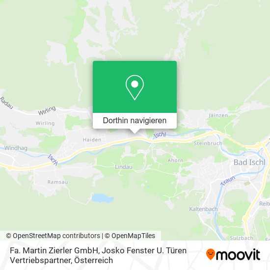 Fa. Martin Zierler GmbH, Josko Fenster U. Türen Vertriebspartner Karte